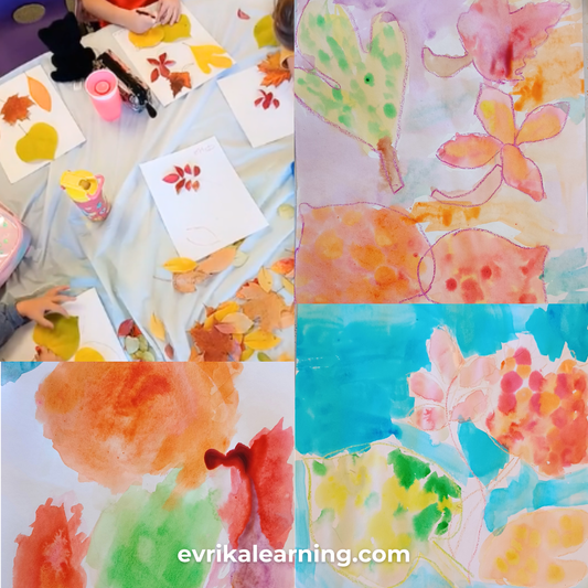 Рисуем волшебные осенние листья